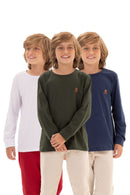 Kit Sortido 4 Camisas Manga Longa