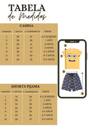 Kit com 6 Peças(3 conjunto) Pijama Curto