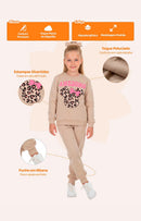 Conjunto Moletom Infantil Menina Ursinhos Amigos