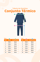 Conjunto Termico Infantil Longo Preto