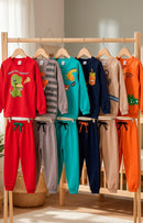 Conjunto Moletom Infantil Menino Tiger Sports Marrom