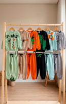 Conjunto Moletom Bebe Menino Coelho Galactico Marrom