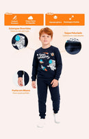 Conjunto Moletom Infantil Menino Stay Positive Vermelho