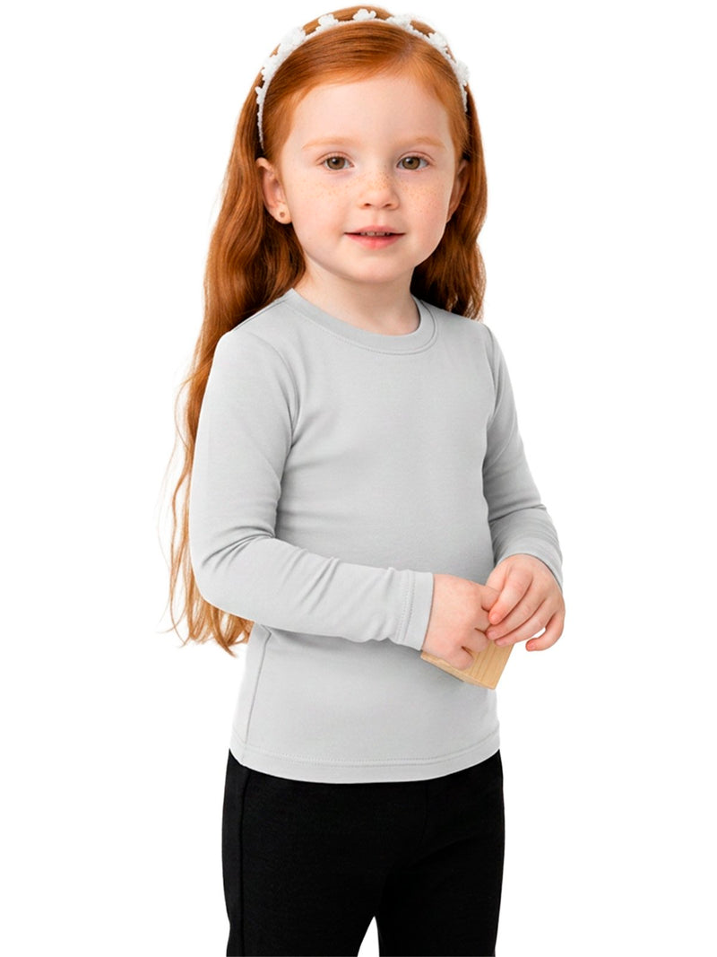 Blusa Térmica Bebê Menina Cinza