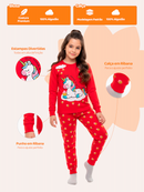Pijama Longo Infantil Feminino Fadinha
