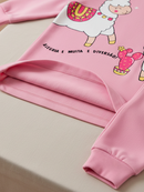 Conjunto Moletom Infantil Menina Ursinha Chique
