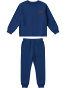 Conjunto Moletom Menino Infantil Monocromático Marinho