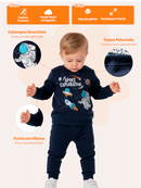 Conjunto Moletom Bebe Menino Universo
