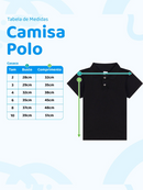 Camisa Gola Polo Infantil Menino Branco (Liso)
