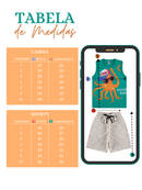 Conjunto Regata Estampado Infantil Menino Pool Party Azul com Bermuda Marinho