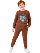 Conjunto Moletom Bebe Menino Tiger Sports Marrom
