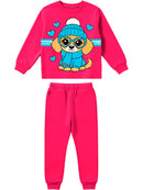  Conjunto Moletom Bebe Menina Cachorrinha Frio