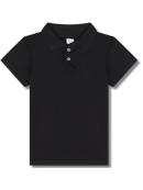 Camisa Gola Polo Infantil Menino Preto (Liso)