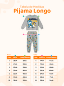 Conjunto Pijama Longo Infantil Menino Monstrinhos Pijama