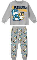 Conjunto Pijama Longo Bebe Menino Monstrinhos pijama