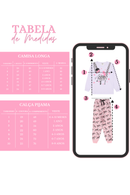 Pijama Longo Infantil Feminino Zebra